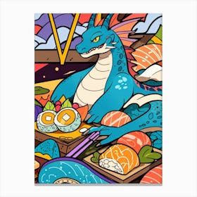 Dragon Sushi Canvas Print