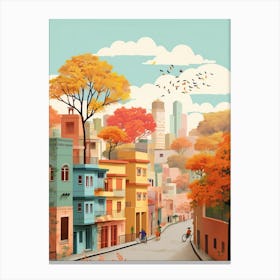 New Delhi In Autumn Fall Travel Art 2 Canvas Print