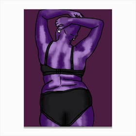 Purple Woman Canvas Print