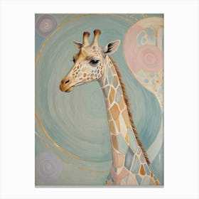 Pastel Giraffe Canvas Print