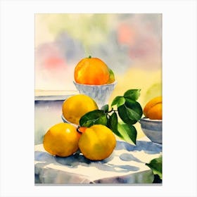 Ugli 2 Fruit Italian Watercolour fruit Canvas Print