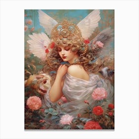 Aphrodite Mythology Rococo Painting Canvas Print