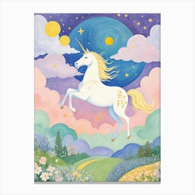 Unicorn Leap Canvas Print