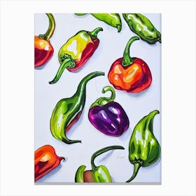 Serrano Pepper Marker vegetable Canvas Print