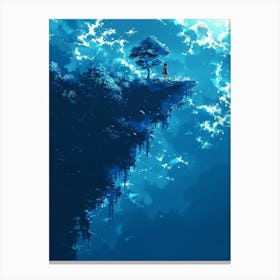 Tree On The Cliff 4 Canvas Print