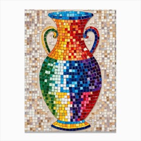 Mosaic Vase Canvas Print