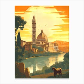 Sunset In Florence 1 Canvas Print