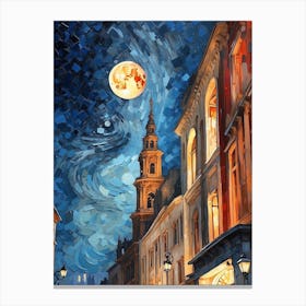 Night In The City Canvas Print