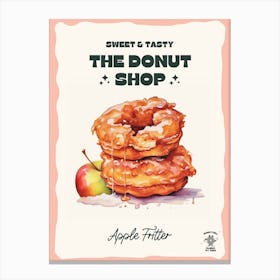 Apple Fritter Donut The Donut Shop 0 Canvas Print