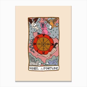 Wheel Of Fortune Tarot Canvas Print