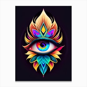 Transcendence, Symbol, Third Eye Tattoo 1 Canvas Print