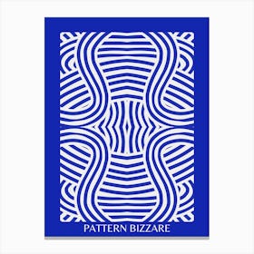 Blue Pattern Bizarre 2 Canvas Print