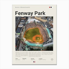 Baseball - Boston Red Sox - Fenways Park 3 Canvas Print