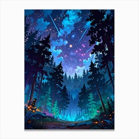 Forest Landscape Wallpaper 1 Canvas Print