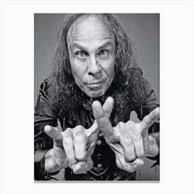 Ronnie James Dio Painted Canvas Print