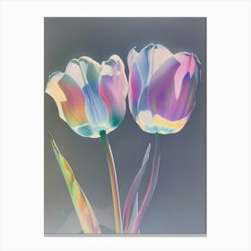 Iridescent Flower Tulip 7 Canvas Print