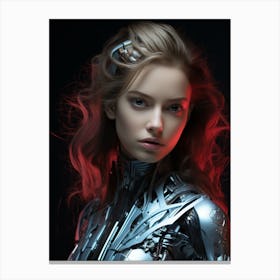 Robot Girl Canvas Print