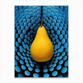 Pear and dots Canvas Print