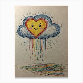 Rainbow Heart 16 Canvas Print