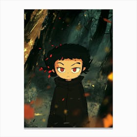 Boy In The Forest 1 Canvas Print