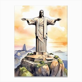 Christ The Redeemer Brazil Canvas Print