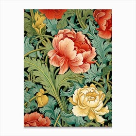 William Morris Peonies 2 Canvas Print