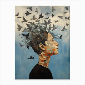 Bird In My Head Canvas Print