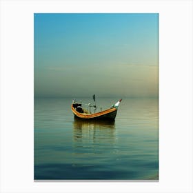 Fishing Boat In The Sea Canvas Print