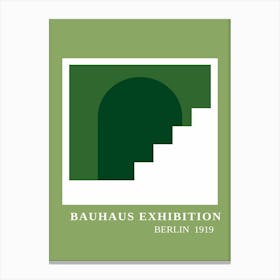 Bauhaus Green Exhibition 21 Canvas Print