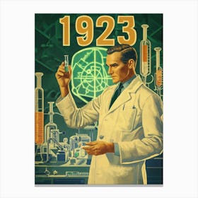 Aihrgdesign A Vintage Medical Poster Celebrating The First Su 72d466c4 1940 4646 9cd8 3fcdce692393 0 Canvas Print