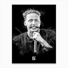 Nf Rapper Portrait Canvas Print