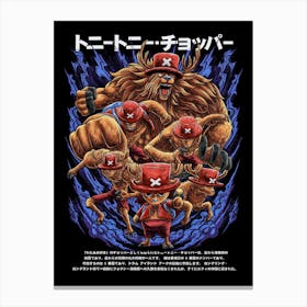 Chopper One Piece Anime Poster Canvas Print