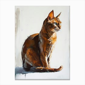 Manx Cat Painting 2 Canvas Print