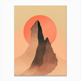 Sand Dust Peak Canvas Print