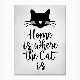 Home Is Where The Cat Is 2 Canvas Print