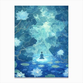 Meditation In The Water Canvas Print