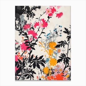 Hokusai  Great Japan Floral Japanese 2 Canvas Print