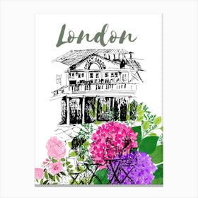 Covent Garden Flowers London England Canvas Print