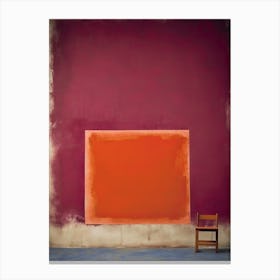 Orange And Red Abstract Painting 6 Canvas Print