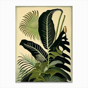 Tongue Fern Rousseau Inspired Canvas Print