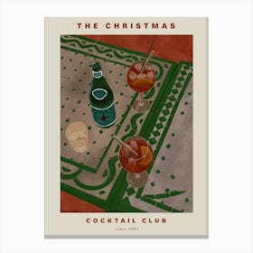 Christmas Cocktail Club Canvas Print