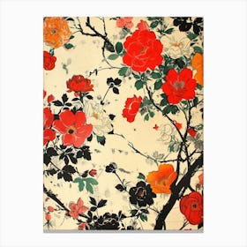 Great Japan Hokusai Japanese Floral 14 Canvas Print