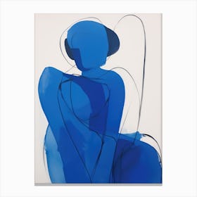 'Blue Woman' 2 Canvas Print