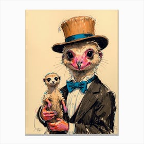 Meerkats 1 Canvas Print