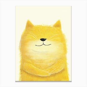 Yellow Cat Canvas Print