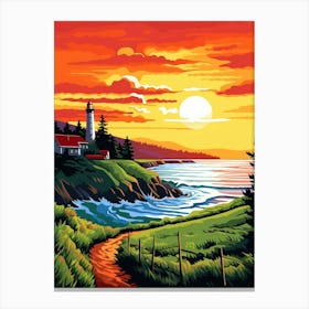 Whidbey Island Pointllism 16 Canvas Print