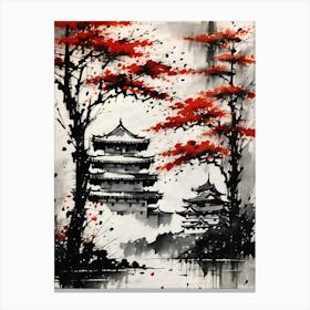 Japanese Landscape Painting 2 Canvas Print