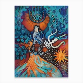 earth shaman. Canvas Print