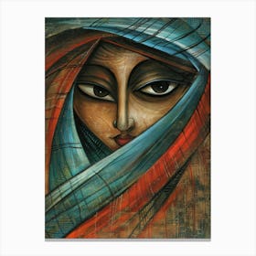 Face Of A Woman 52 Canvas Print