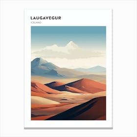 Laugavegur Iceland 2 Hiking Trail Landscape Poster Canvas Print